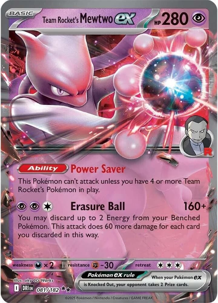Team Rocket's Mewtwo ex 081/